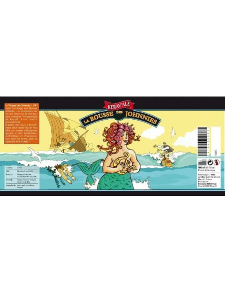 EXCLUSIVITE - La Rousse des Johnnies - 6 x 50 cl - Bière Rousse - KeravAle