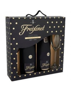 Freixenet - Cordon Negro – Coffret Cadeau - Cava Brut + 2...